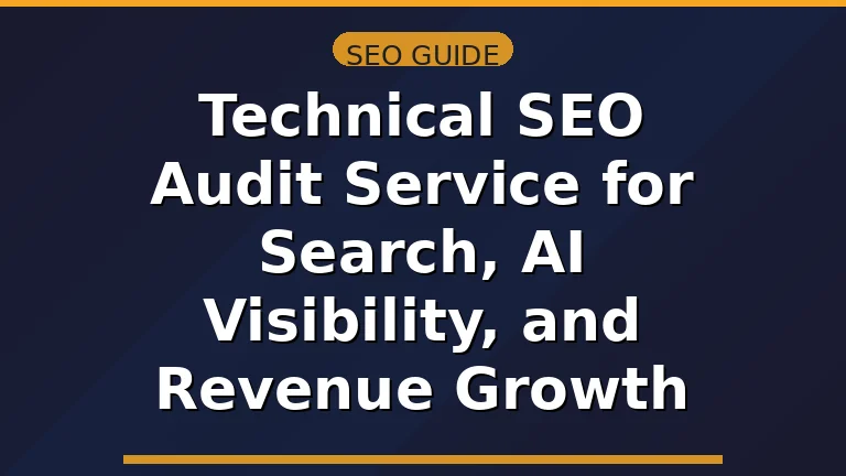 technical SEO audit service guide