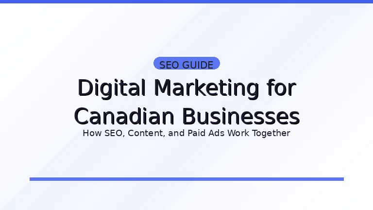 image showing tite of Digital Marketing for Canadian Businesses